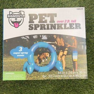 Pet Sprinkler 3 Super Spray Zones Bigmouth Over 2 ft.tall New Easy Setup44x24x38